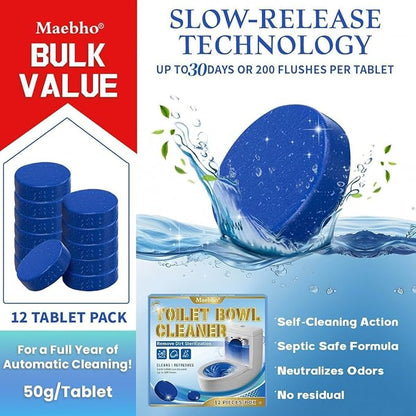 Automatic Toilet Bowl Cleaner Tablets 12-Pack and Garbage Disposal Cleaner Tablets 24-Pack