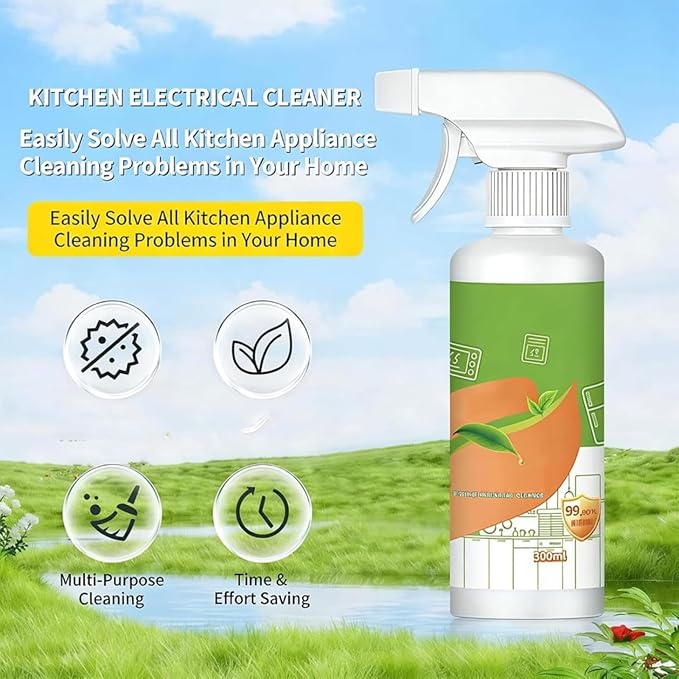 Electrolyzed Ion Kitchen Cleaner Spray, Electrolyzed Ion Kitchen Spray, Multipurpose Home & Kitchens Cleaner Sprays, for Oven, Stove, Range Hood, Easy Cleaning Household Items (1PC)