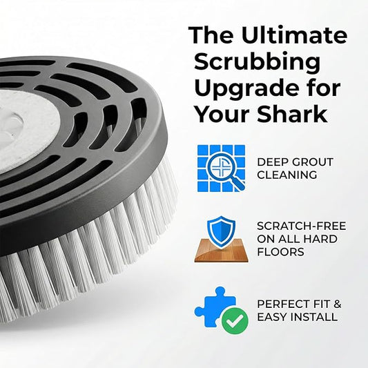 Newly Upgraded Steam Mop Replacement Brush Pads for Shark Steam and Scrub Mop S8201 S8001 S7201 S7000 Series, 2 Count