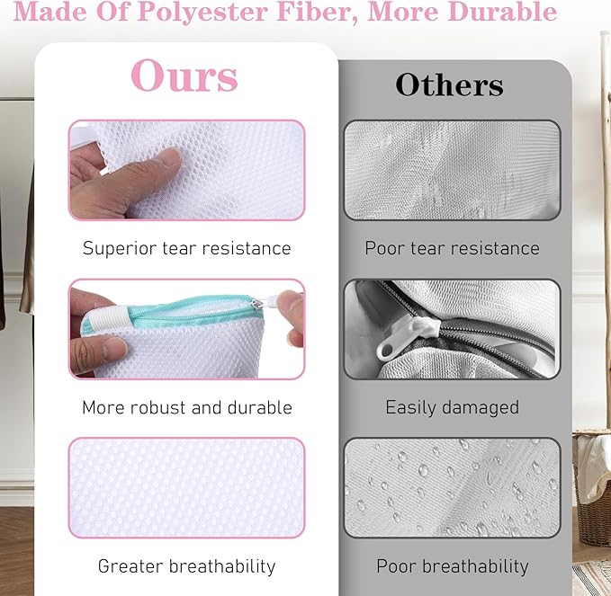 6 Pcs Small Mesh Laundry Bag for Delicates Lingerie Laundry Bag Sock Washing Bags for Laundries Foldable Mesh Laundries Bags Small for Travel Home Mini Washing Machine Use Colorful 5.51×4.72 Inch