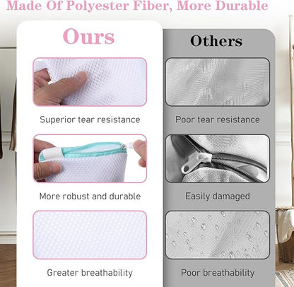 6 Pcs Small Mesh Laundry Bag for Delicates Lingerie Laundry Bag Sock Washing Bags for Laundries Foldable Mesh Laundries Bags Small for Travel Home Mini Washing Machine Use Colorful 5.51×4.72 Inch