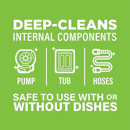 Affresh Dishwasher Cleaner, Helps Power Away Odor Causing Bacteria, Limescale, Mineral Deposits & Grime Inside Pump, Tub & Hoses, 12 Tablets, 1 Year Supply