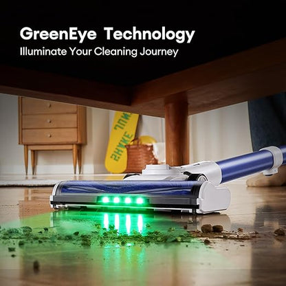 Ultenic U10 Ultra Cordless Stick Vacuum Cleaner, 450W Motor, 30KPa Suction, Max 40mins Runtime, Anti-Tangle Brush, 1L Dustbin Capacity, Stick Vacuum for Home, Pet Hair, Hardwood Floors, and Carpets