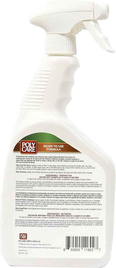 Stone & Tile Floor Cleaner Refill Spray - 32 fl oz - Fresh- Refill for Spray Mops and Spray Bottles - Residue-Free Floor Cleaning Solution for Stone & Tile or Laminate Floors