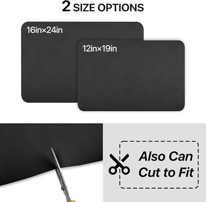 Dish Drying Mat Super Absorbent Dish Drying Mat Coffee Bar Accessories,Drying Mats for Kitchen Counter, Fit Under Coffee Maker, Pot, Dish Rack,16"x24", Black
