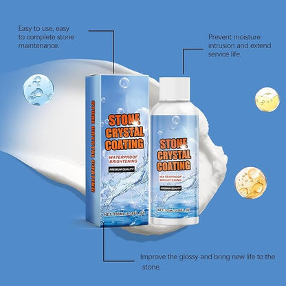Stone Brighten Plating Agent - Marble, Quartz, Granite Cleaner & Polish, Nano Coating for Stain Removal & Surface Brightening (1Pcs)