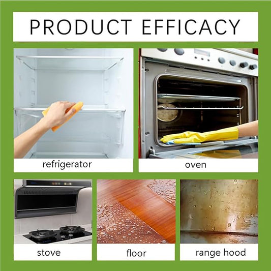 Electrolyzed Ion Kitchen Cleaner, 300ML Electrolyzed Ion Kitchen Cleaner Spray, Multi Purpose Cleaning Spray, For Hold, Oven, Stove, Range Hood, Easy Cleaning Household Items (2PC)