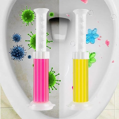 Toilet Gel Stamp,Flower Shaped Scent Freshener for Inside Toilets, Stick on Stamps Refill, Cleaning Gels Refresher, Long-Lasting Fresheners, Bathroom Cleaners Gadgets (6, Colorful)