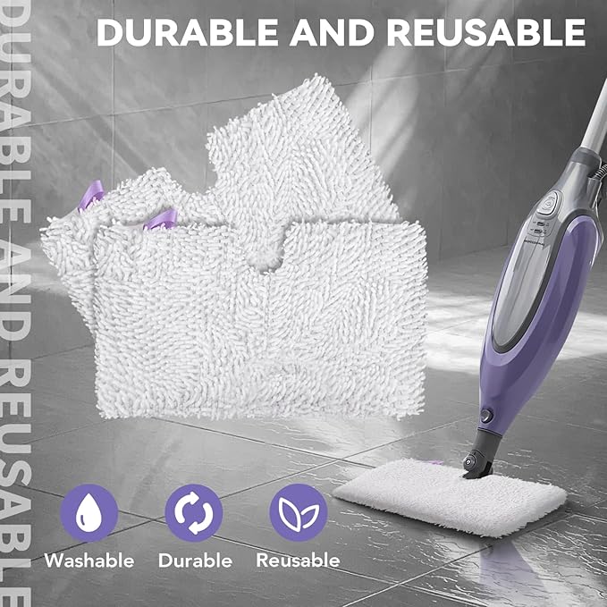S3501 For Shark Steam Pocket Mop Pads: Washable Steam Mop Replacement Pads For Shark Steamer S3601D S3601 S3801CO S3901 S3550 SE450 (6Pack)