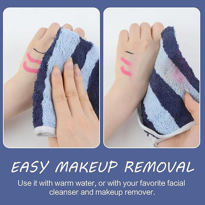 SINLAND Microfiber Facial Cloths Fast Drying Washcloth 12inch x 12inch Absorbent Face Wash Cloth Soft Makeup Remover Cloths