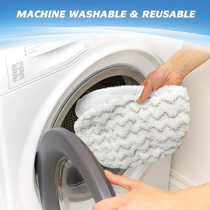 Tidy Monster 2 Pack Replacement Steam Mop Pads Compatible with Bissell PowerFresh Steam Mop, Fits Models 1940, 1806, 1544, 1440, Microfiber Scrubbing Pads for Sealed Hard Floors (1 Scrub + 1 Soft)