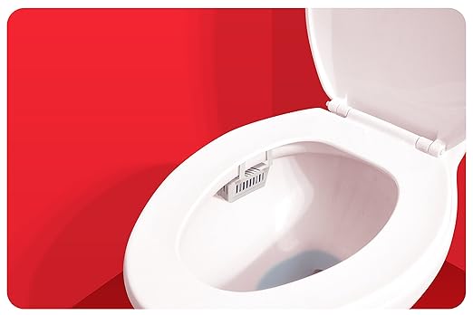 Big D 601 Toilet Bowl Rim Hanger with Non-para Block, Cherry Fragrance, 1500 Flushes (Pack of 12) - Ideal for restrooms in Offices, Schools, Restaurants, Hotels, Stores