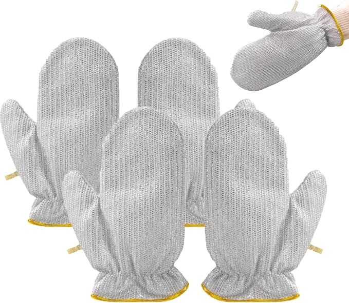 Steel Wire Dishwashing Glove, Glove for Kitchen Cleaning, Reusable Scrub Gloves