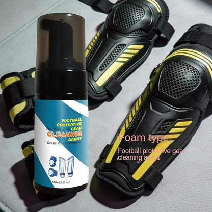 Soccer Gear Cleaning Foam – Sports Equipment Refresher Spray, Shin Guard Care Solution, Glove Wash Agent | Protective Pad Cleaner Formula for Football Training Accessories