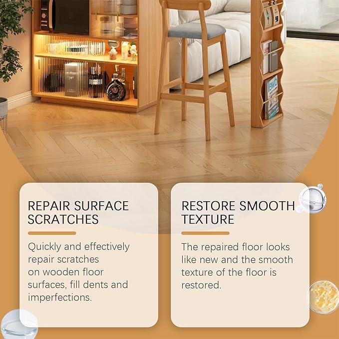 Instant Fix Scratch Remover - Wood Scratch Repair Spray, Quick Solution | Powerful Floor Polish and Restorer Enhancing Natural Shine, Eliminating Scratches and Creating A Protective Barrier