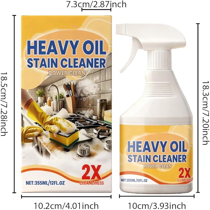Kitchen Heavy Oil Cleaner Spray, 2026 New All Purpose Kitchens Heavy Oil Cleaning Agent, Grease Remover, All Purpose Kitchen Cleaner for Ovens Stovetops Countertops, for Stubborn Oil Stains (3PC)