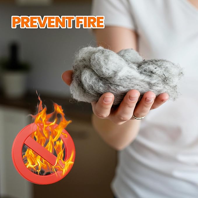 Dryer Vent Cleaner Kit - Long Flexible Vacuum Brush, Dryer Lint Brush Refrigerator Coil Kit, Lint Remover for Removing Dust and Pet Hair