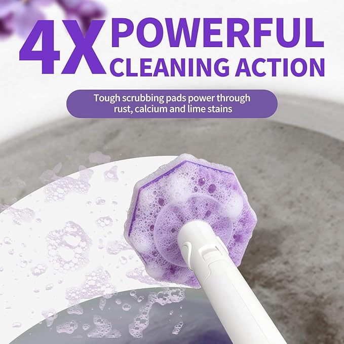 80 Count Toilet Wand Refills for Clorox, Disposable Toilet Brush for Clorox ToiletWand Cleaning System, Upgrade Toilet Bowl Cleaner Refill Pads for Closestool Cleaning,No Falling Apart,Light Scent