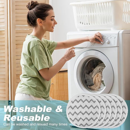 Sgizoku 3897A Steam Mop Pads for Bissell SpinWave SmartSteam Scrubbing Steam Mop - Replacement Rotating Mop Head Fit 3897A 3712 3712W, Model No 1641112 (12Pack