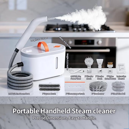 Steam Cleaner for Home, Portable Handheld Steamer for Cleaning, 15s-Fast Heat-Up,steamer for car detailing,Home, Kitchen, Bathroom, Tile, Grout, Floor