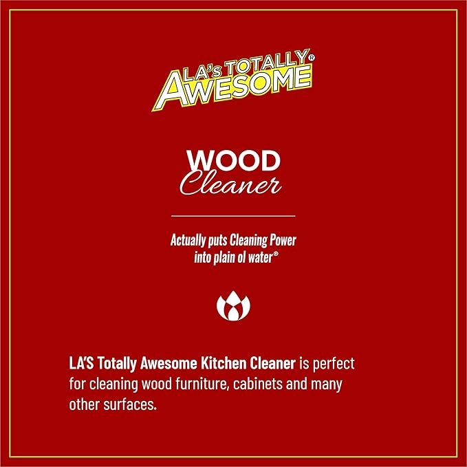 La's Totally Awesome All Purpose Cleaner 64 oz + Wood Cleaner Plant-Derived Spray 32oz (Pack of 3)