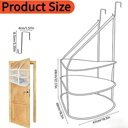 Sweater Drying Rack Hanging on Door Dryer Flat Portable Collapsible Mesh Large Laundry Clothes Drying Rack Room Organization 3 Tier