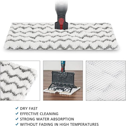 4 Pack Steam Mop Pads Replacement for Shark Lift-Away Pro & Shark Genius Mop System Pocket Mop S3973 S3973D S3973WM S5001 S5002Q S5003A S5004 S5004W S6001W S6001WM S6002 S6002C S6003D S6003W