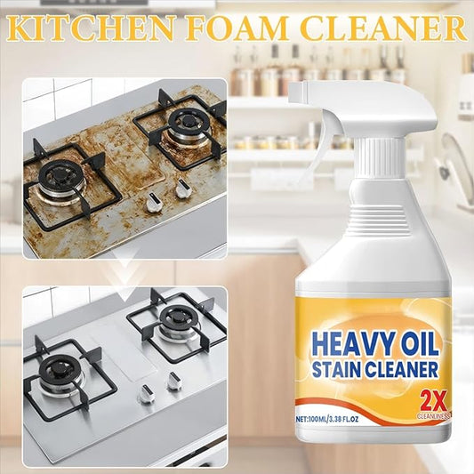 Kitchen Heavy Oil Cleaner - Heavy Duty Degreaser Cleaner Spray for Stubborn Oil Stains for Kitchen Surfaces All Purpose Cleaning