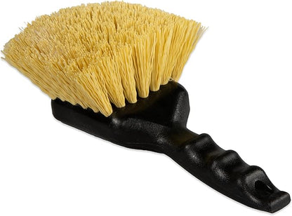 SPARTA 3650500 Plastic Scrub Brush, Cleaning Brush, Utility Brush With Polypropylene Bristles For Cleaning, 8 Inches, Black