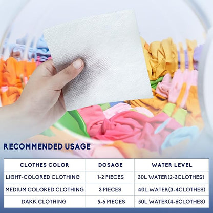 Xcleen Color Absorber Laundry Sheets 216 Count, Dye Catcher to Prevent Clothes from Smearing, Fragrance Free Color Trapping Sheets for Home School or Apartment