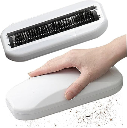 Crumb Sweeper Carpet Brush Carpet Sweeper 2PCS Handheld Rolling Ergonomic Pp Bristle Nutshell Crumb Brush Abs Cleaning Crumber for Table Bed Sofa Carpet