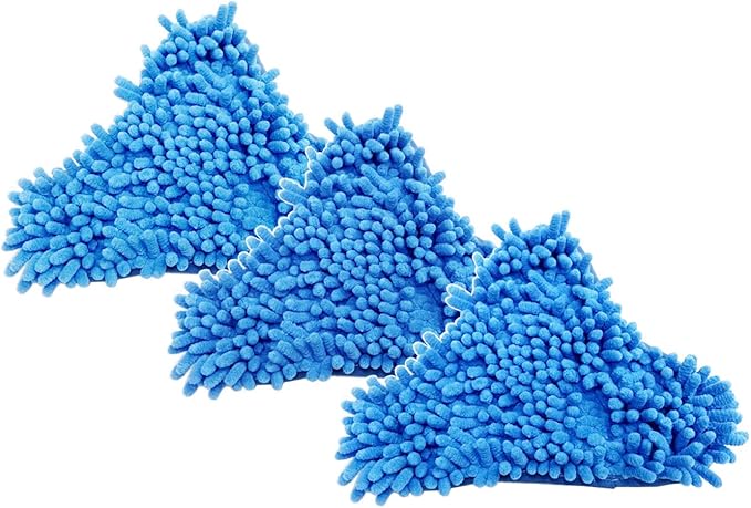 Pack of 3 H2O Steam Mop X5 Pads Washable Reusable Microfiber Cleaning Steamer Replacement Pads for H20 Steam Mop Cleaner