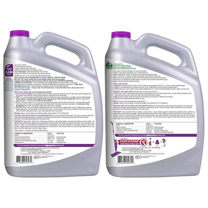 Rejuvenate Professional Wood Floor Restorer and Polish with Durable Finish Application High Gloss Finish 128oz & All Fllors Cleaner 128oz