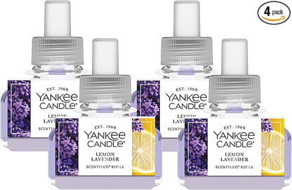 Yankee Candle ScentPlug Refill, Lemon Lavender 0.625 Fl Oz (Pack of 4)