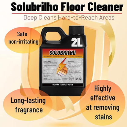 Tile Cleaner, 2L Original Floor Cleaner, Grout Cleaner for Tile Floors Small Black Bottle, Mop Solution for Floor Cleaning, Multipurpose Powerful Stain Removing Liquid for Floors (1, 2L)