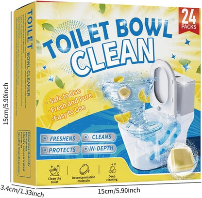 Toilet Bowl Cleaner Tablets,Put in the Toilet,NOT Tank.24 Pack Value Set