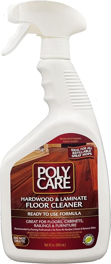 Laminate Floor Cleaner and Hardwood Floor Cleaner Spray - Versatile Solution Safe for Vinyl Floors, Wood Floors, and Engineered Hardwood Floors - 96 Fl Oz
