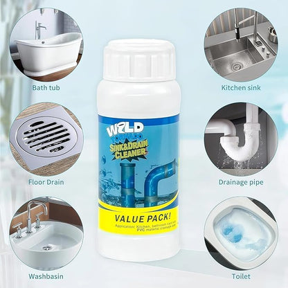 2026 New Wild Tornado Drain Cleaner, Toilet Clogged Drain Solution, Drains Foam Cleaners, for Kitchen Toilet Pipeline Quick Cleaning Tool (1PC)