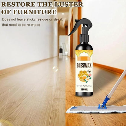 2PCS Beeswax Spray,Natural Beeswax Spray Furniture Polish,Wood Floor Polish,Wood Cleaner,The Original Furniture Polish for Wooden Floor,Tables,Cabinets