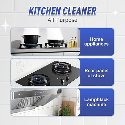 Kitchen Heavy Oil Cleaner, 2025 New All Purpose Kitchen Heavy Oil Cleaning Agent, Powerful Clean Kitchens Oils Stains Spray, Multipurpose Cleaner for Countertops, Ovens (3)