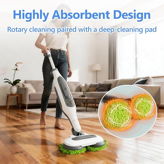 6 Pack S7001 Mop Pads Compatible with Shark S8201 S8001 S7001 S7201 S7000AMZ S7000 S7005 S7020 S7001TGT, Steam & Scrub All-in-One Scrub Pads, Dirt Grip Washable Pad (4White 2green)