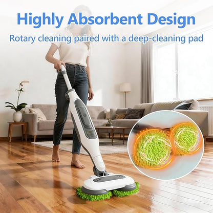 6 Pack S7001 Mop Pads Compatible with Shark S8201 S8001 S7001 S7201 S7000AMZ S7000 S7005 S7020 S7001TGT, Steam & Scrub All-in-One Scrub Pads, Dirt Grip Washable Pad (4White 2green)