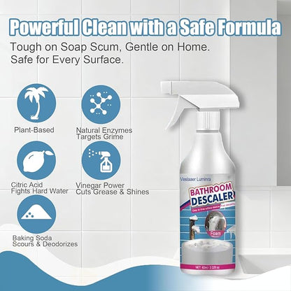 Bathroom Descaler Foam Cleaner Spray, Stubborn Stains Cleaner, Bathroom Foam Cleaner All Purpose, Bathrooms Sink Cleaner Foam (1)