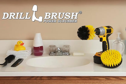 Bathroom Accessories - Cleaning Supplies - Drill Brush - Grout Cleaner - Shower Cleaner - Scrub Brush for Shower - Tile Cleaning Brush - Bathroom Cleaning Tools - Drill Brush Attachment Set - Bathtub