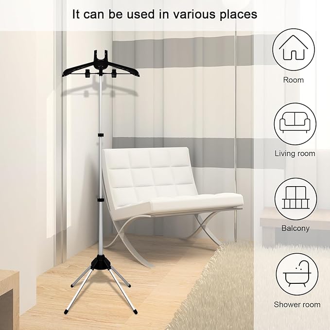 Garment hanger for steaming clothes,Steam rack for clothes,Handheld garment steamer rack,Clothes hanger for steam ironing,Steam stand clothes,Steamer pole,Steamer Hanger standing, steam iron stand