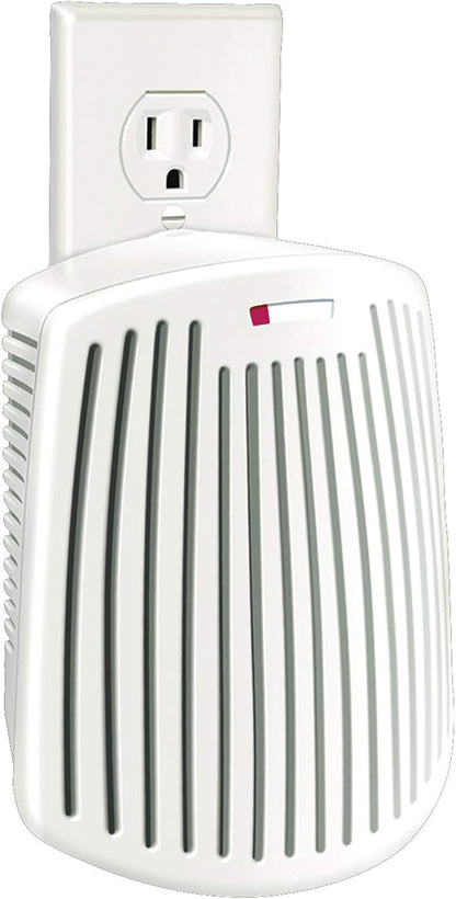 Hamilton Beach TrueAir Plug-Mount Odor Eliminator with Carbon Filter + Green Mountain Scent Cartridge, Common Household-Tobacco, Pet, Bathroom, Trash, On/Off Fan (04530GM)