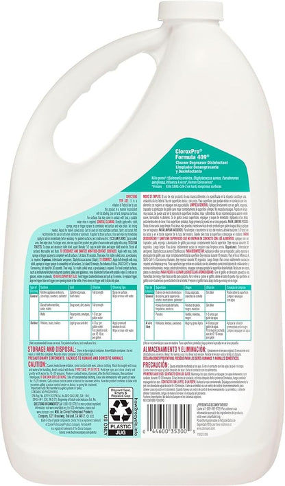 CloroxPro Formula 409 Cleaner Degreaser Disinfectant Refill, 128 fl. oz. (35300)
