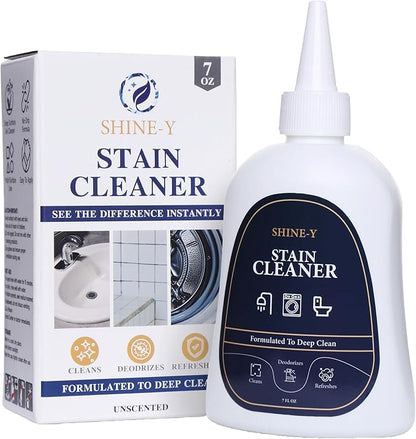 ShineY Black Stain Gel Cleaner Heavy Duty Stain Cleaner for Front Loader Washing Machine Seal, Bathroom Grout, Shower, Caulk - Front Load Washer Cleaning Solution - 7 Fl Oz