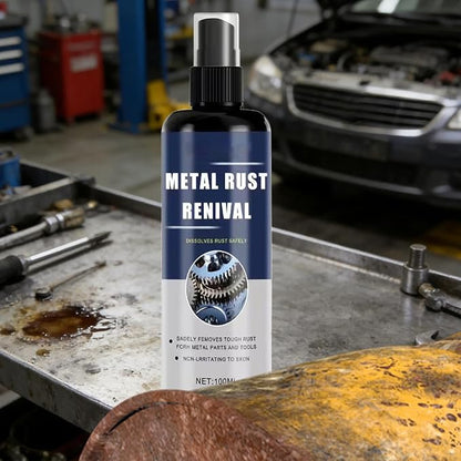 Rust Remover Spray For Metal, Precision Cleaning Solution, 14.8x3.9cm, Anti Rust Mist Cleaner, Bathroom Metal Stain Remover, Enhanced Durability Solution, For Bathrooms, Laundry Areas, Railings, Sinks