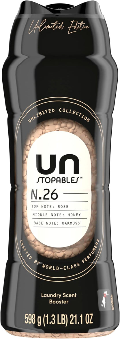Downy Unstopables Unlimited Collection In Wash Laundry Scent Booster Beads, No. 26, Fine Fragrance, Long Lasting Fresh Scent Beads, 21.1 oz